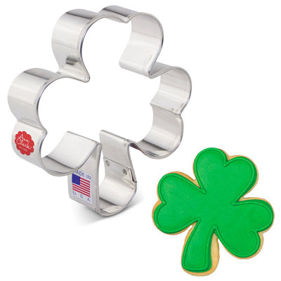 Shamrock Cookie Cutter, 3 7/8"