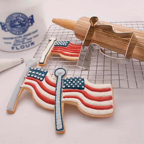 Flag cookies and cookie cutter